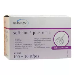 SOFT FINE plius kaniulės 6 mm 31 G 0,25 mm, 110 vnt