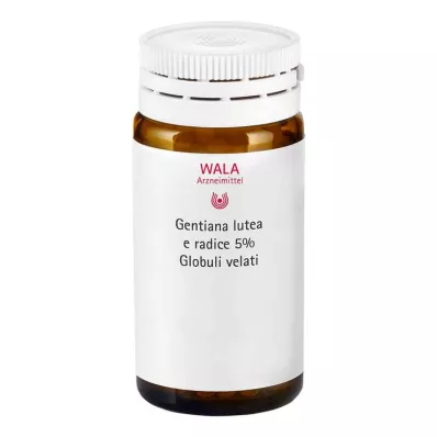 Gencijono lutea 5% motininė tinktūra Globuli velati, 20 g