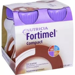 FORTIMEL Compact 2.4 Šokolado skonio, 4X125 ml