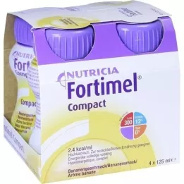 FORTIMEL Compact 2.4 bananų skonio, 4X125 ml