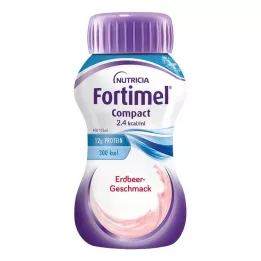 FORTIMEL Compact 2.4 Braškių skonio, 4X125 ml