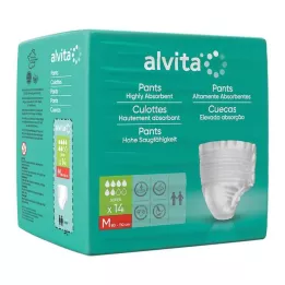 ALVITA Inkontinencijos kelnės super medium, 14 vnt