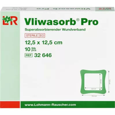 VLIWASORB Pro superabsorb.comp.sterile 12,5x12,5 cm, 10 vnt