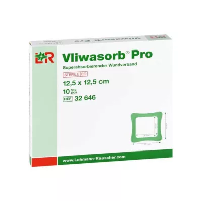 Vliwasorb Pro suberabsorb.Kom.steril 12,5x12,5 cm, 10 vnt Vliwasorb Pro suberabsorb.Kom.steril 12,5x12,5 cm, 10 vnt