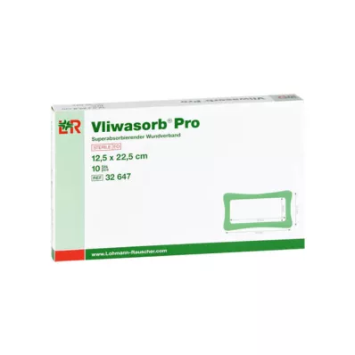 Vliwasorb Pro suberabsorb.Komp.steril 12,5x22,5 cm, 10 vnt