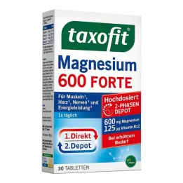 TAXOFIT Magnis 600 FORTE Depot tabletės, 30 kapsulių