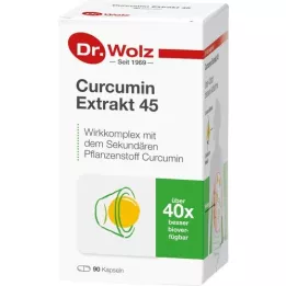 CURCUMIN EXTRAKT 45 Dr.Wolz kapsulės, 90 kapsulių