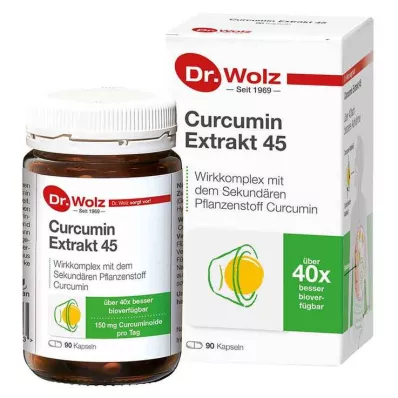 Curcumin Extract 45 Dr.Wolz kapsulės, 90 vnt