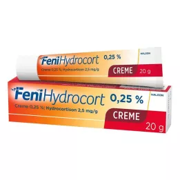 FENIHYDROCORT Kremas 0,25 %, 20 g