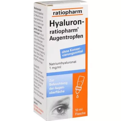 HYALURON-RATIOPHARM Akių lašai, 10 ml