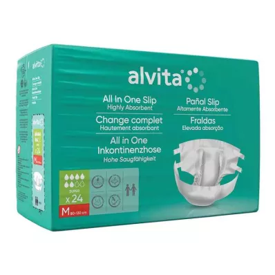 Alvita All-in-One šlapimo nelaikymo kelnės super medium day, 24 vnt