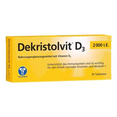 Dekristolvit D3 2000 TV tabletės, 30 vnt