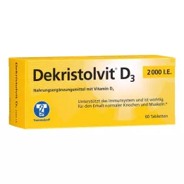 DEKRISTOLVIT D3 2 000 TV tablečių, 60 kapsulių