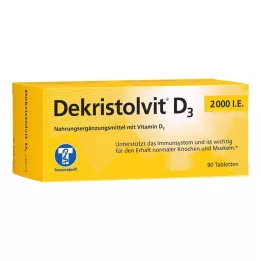 DEKRISTOLVIT D3 2 000 TV tablečių, 90 vnt