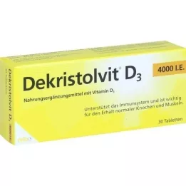 DEKRISTOLVIT D3 4000 TV tablečių, 30 vnt