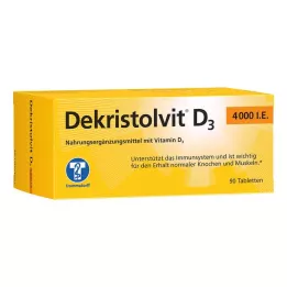 DEKRISTOLVIT D3 4000 TV tablečių, 90 vnt