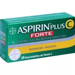 ASPIRIN plius C forte 800 mg/480 mg putojančios tabletės, 10 vnt