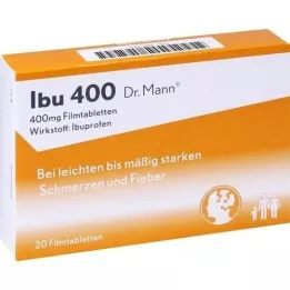 IBU 400 Dr.Mann plėvele dengtų tablečių, 20 vnt