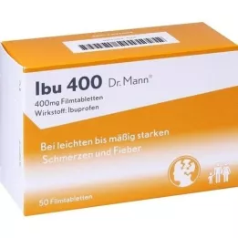 IBU 400 Dr.Mann plėvele dengtų tablečių, 50 vnt