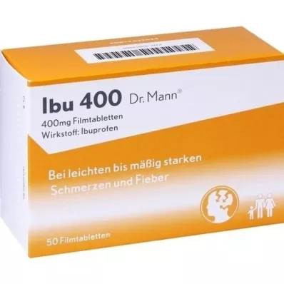 IBU 400 Dr.Mann plėvele dengtų tablečių, 50 vnt