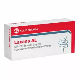 LAXANS AL enterinėmis plėvele dengtos tabletės, 10 vnt