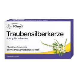 DR.BÖHM Juodasis kohosas 6,5 mg plėvele dengtos tabletės, 60 vnt