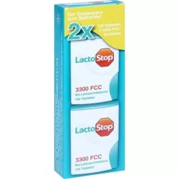 LACTOSTOP 3,300 FCC Tabletės Click Dispenser Dop.Pa., 2X100 vnt