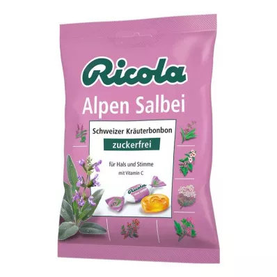 Alpių šalavijų saldainiai Ricola be cukraus, 75 g