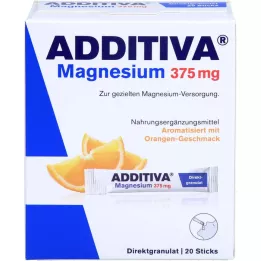 ADDITIVA Magnis 375 mg apelsinų lazdelės, 20 vnt