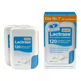 LACTRASE 6.000 FCC Dviguba pakuotė Tbl.in click dozatoriuje, 2X120 vnt