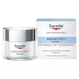 EUCERIN AQUAporin Active kremas normaliai ir mišriai odai, 50 ml