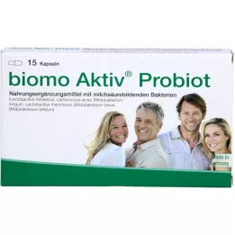 BIOMO Aktyvios probiotinės kapsulės, 15 vnt