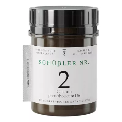 Schüssler No.2 Calcium phosphoricum D 6 tabletės, 1000 vnt Schüssler No.2 Calcium phosphoricum D 6 tabletės, 1000 vnt