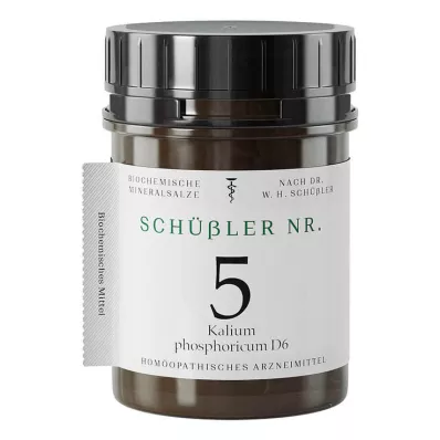Schüssler No.5 Kalium phosphoricum D 6 tabletės, 1000 vnt Schüssler No.5 Kalium phosphoricum D 6 tabletės, 1000 vnt