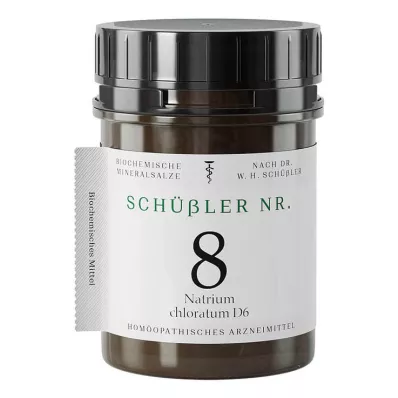 Schüssler No.8 Sodium chloratum D 6 tabletės, 1000 vnt Schüssler No.8 Sodium chloratum D 6 tabletės, 1000 vnt