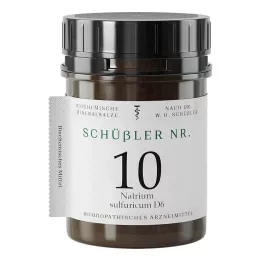 SCHÜSSLER Nr.10 Natrium sulfuricum D 6 tabletės, 400 kapsulių
