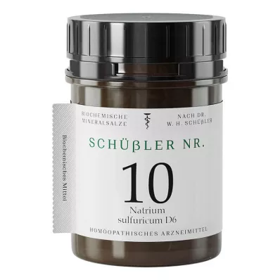 Schüssler Nr.10 Sodium sulfuricum D 6 tabletės, 400 vnt