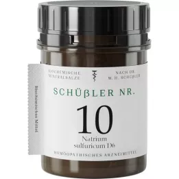 SCHÜSSLER NR.10 Natrium sulfuricum D 6 tablečių, 1000 vnt