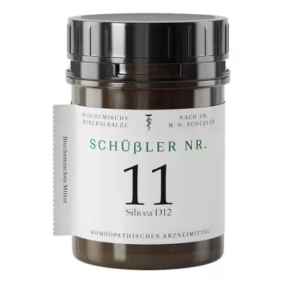 Schüssler No.11 Silicea D 12 tablečių, 400 vnt Schüssler No.11 Silicea D 12 tablečių, 400 vnt