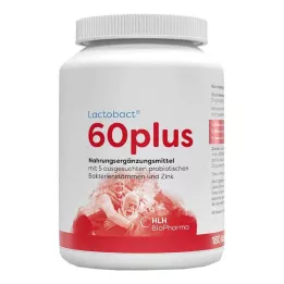LACTOBACT 60plus kapsulės su enteriniu apvalkalu, 180 kapsulių