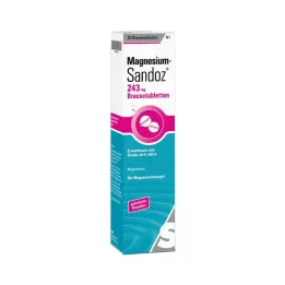 MAGNESIUM SANDOZ 243 mg putojančios tabletės, 20 vnt