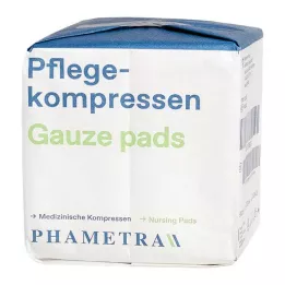 Priežiūros kompresai vilnos 10x10 cm nesterilūs 4 kartus, 100 vnt