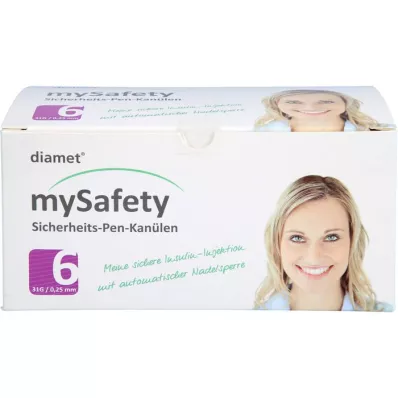 DIAMET mySafety-Pen Kan.31 G 0,25x6 mm, 100 vnt