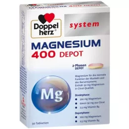 DOPPELHERZ Magnio 400 Depot sistemos tabletės, 30 kapsulių