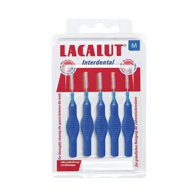 LACALUT 3,0 mm skersmens tarpdančių M šepetėlis, 5 vnt LACALUT 3,0 mm skersmens tarpdančių M šepetėlis, 5 vnt