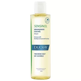 DUCRAY SENSINOL Raminamasis valomasis aliejus / dušo aliejus, 200 ml