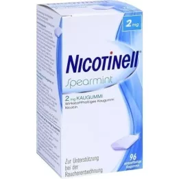 NICOTINELL Mėtų kramtomoji guma 2 mg, 96 vnt