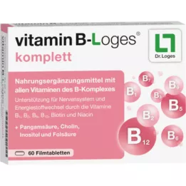 VITAMIN B-LOGES visos plėvele dengtos tabletės, 60 vnt