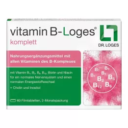 VITAMIN B-LOGES visos plėvele dengtos tabletės, 60 vnt
