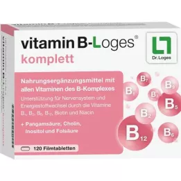 VITAMIN B-LOGES visos plėvele dengtos tabletės, 120 vnt